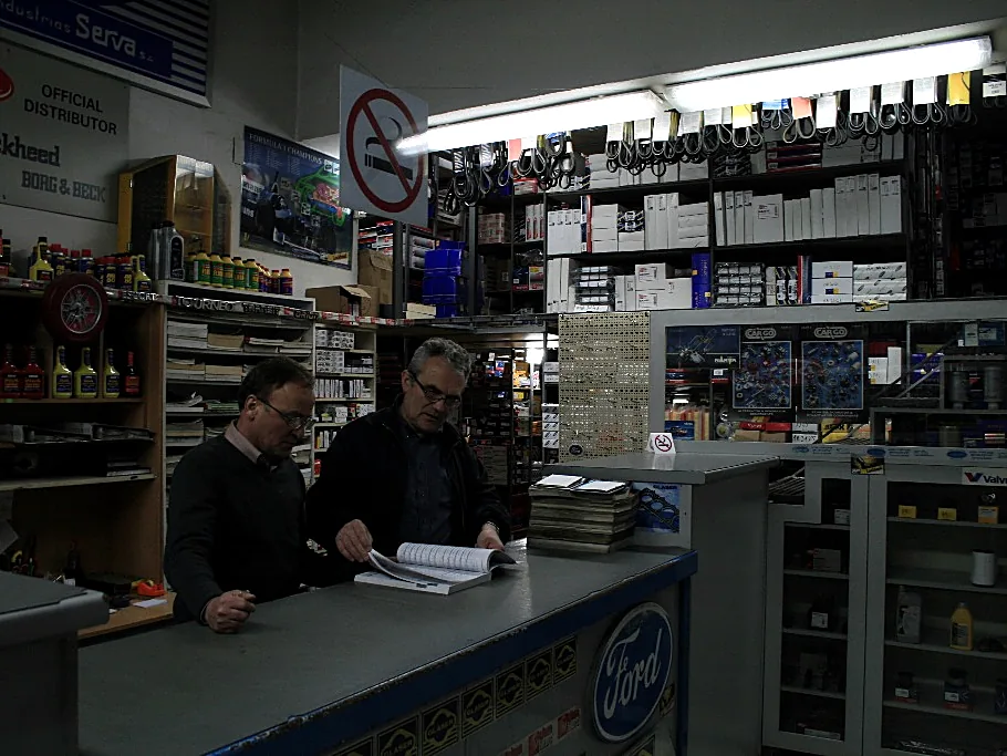 The service counter